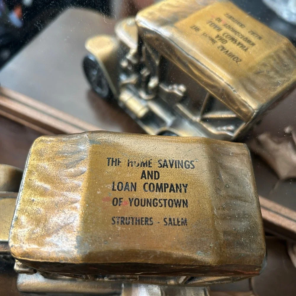 Vintage Home Savings and Loan Model T Coin Bank Youngstown OH